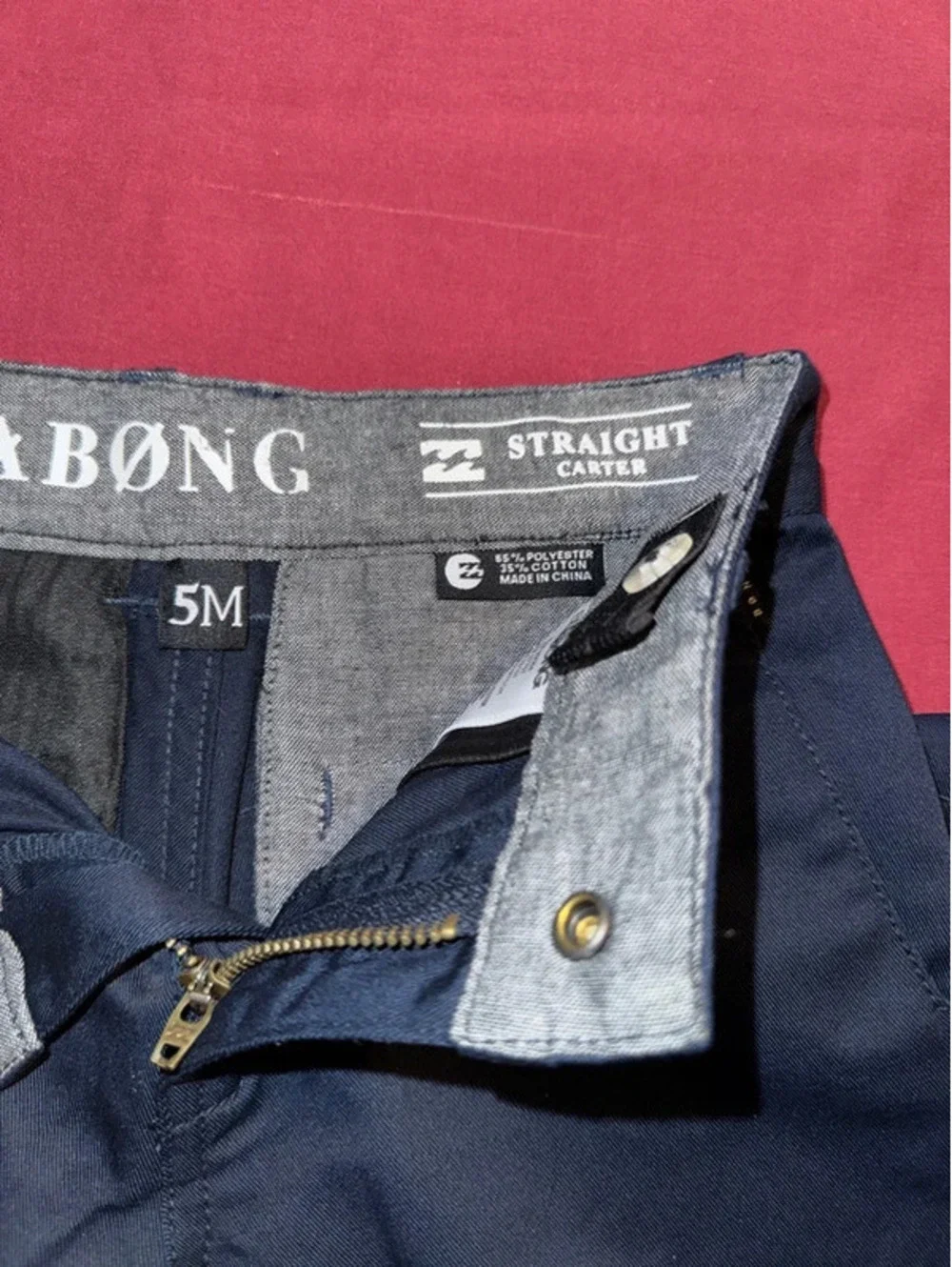 Billibong boys Navy blue pants size 5